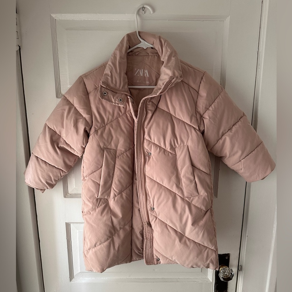 NEVER WORN- Kids Zara puffer coat (size 6-7)